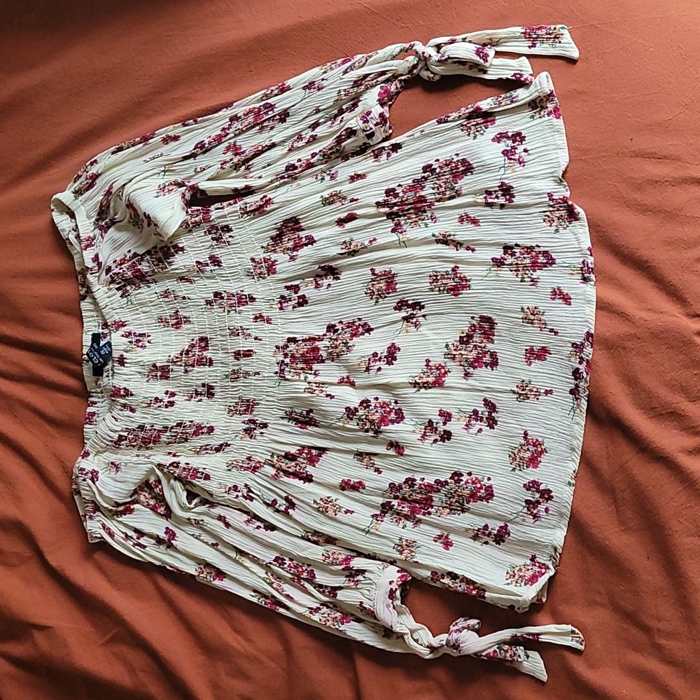 Floral off the shoulder top